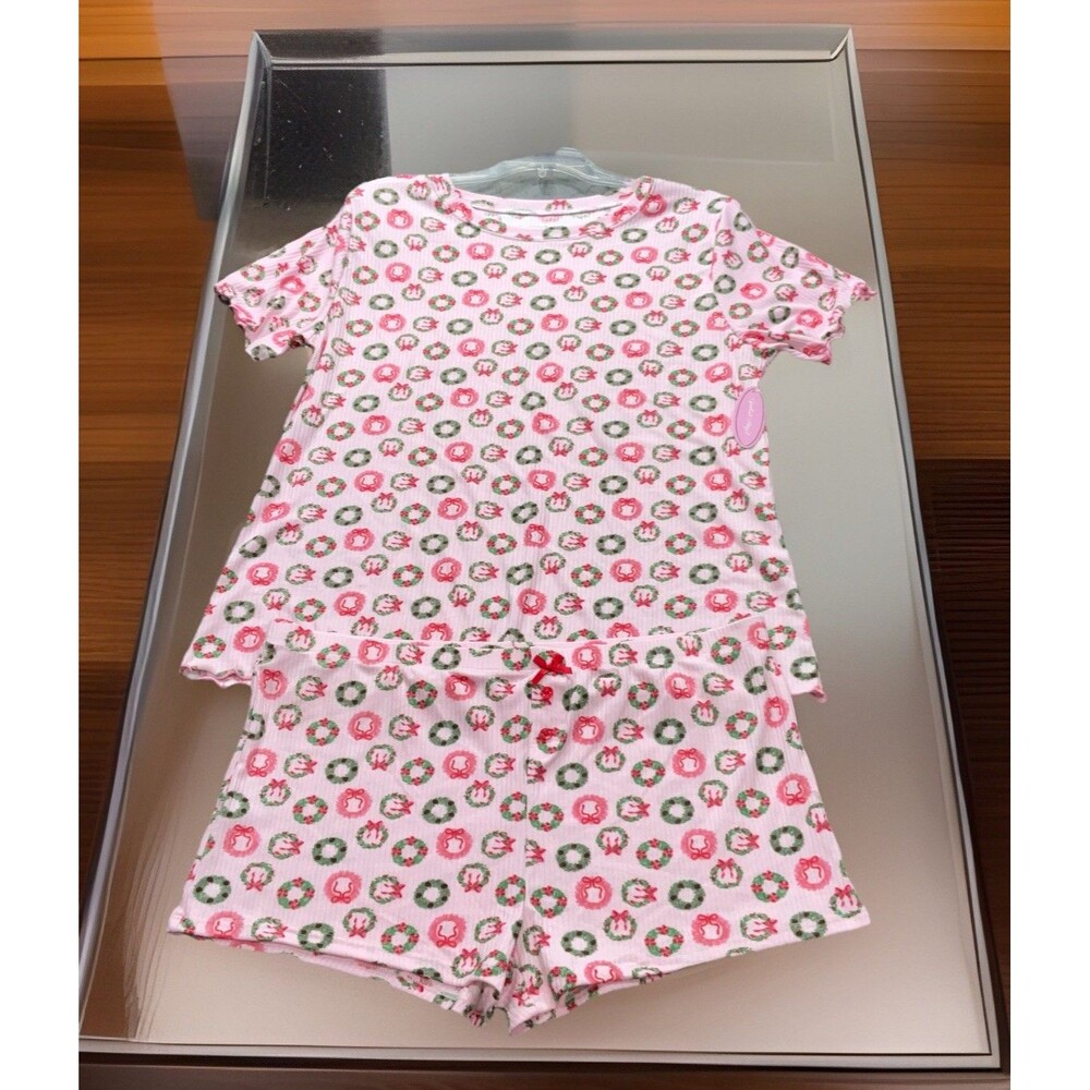 Spoiled Angel Pink Holiday Women’s Pajama Set Size 2X